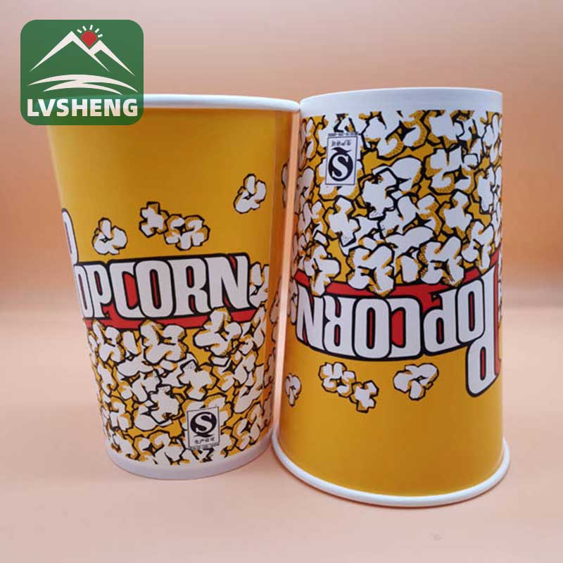 Secchio di carta popcorn biodegradabile
