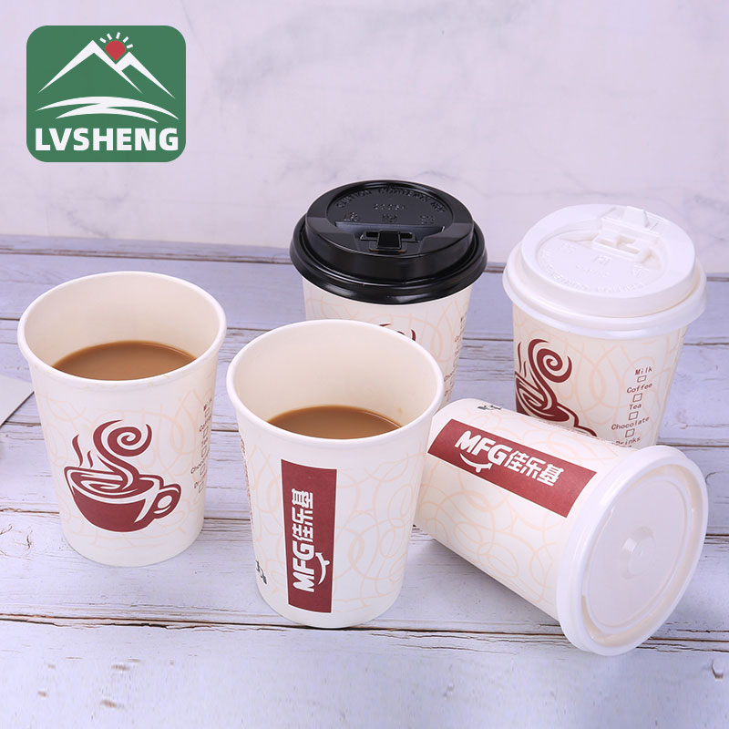 Bicchieri Di Carta Con Coperchio 12 Oz Per Caffè